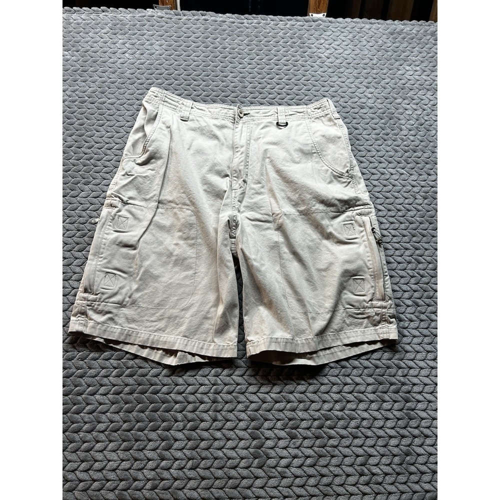 Industrial Rags Hardwear Cargo Shorts Men's 34 Khaki Utility Work Carpenter
